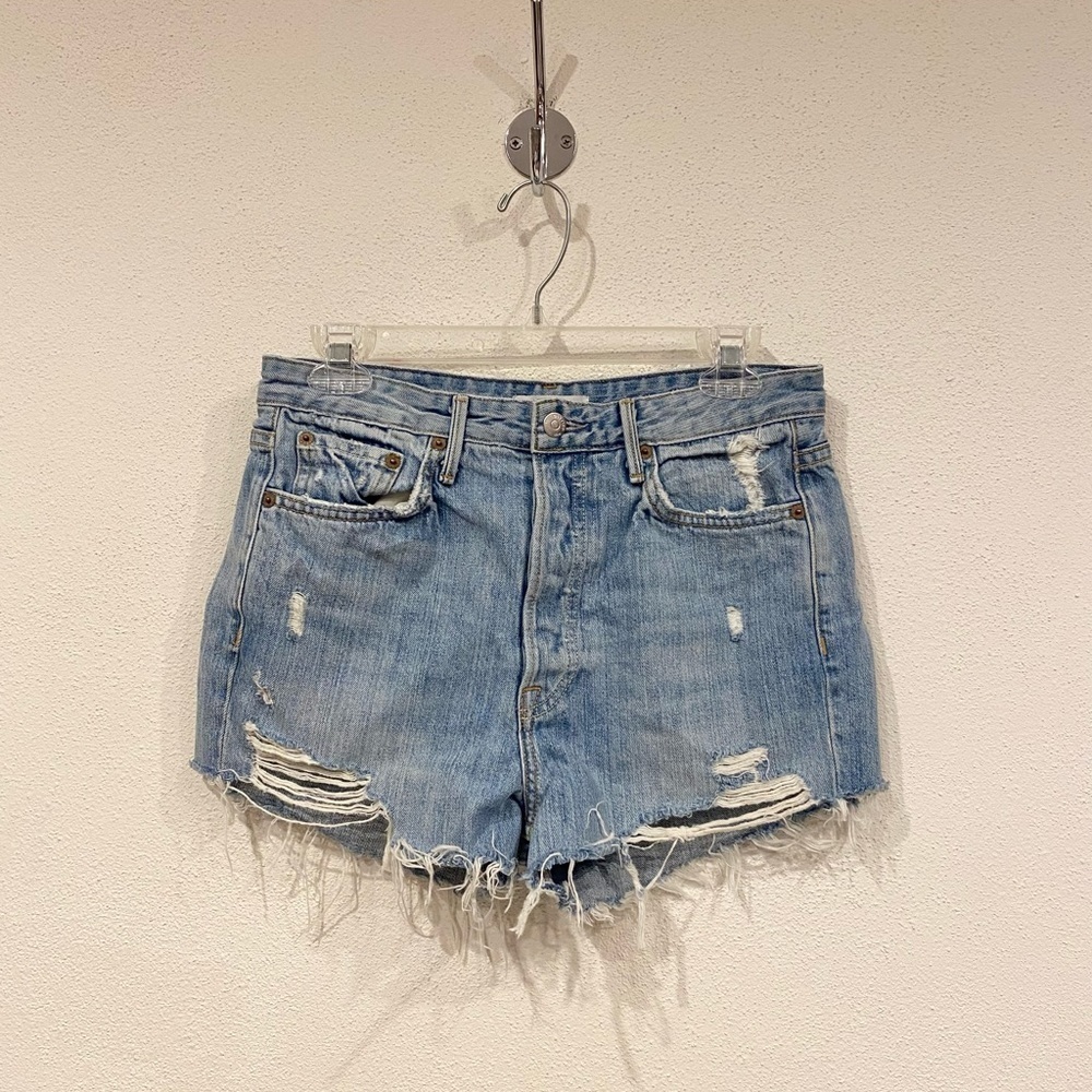 Grlfrnd Helena Distressed Shorts Size 28 Euc - image 2